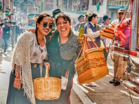 Desfile histórico en Gualmatán