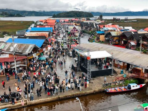 Festival de la trucha en la vereda El Puerto, El Encano, Pasto