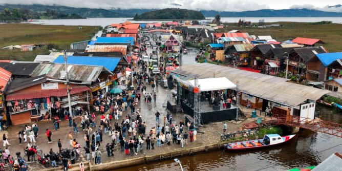 Festival de la trucha en la vereda El Puerto, El Encano, Pasto