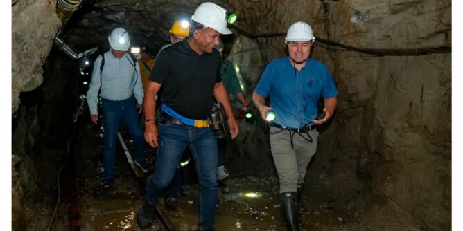 Gobernador de Nariño en una mina en La Llanada