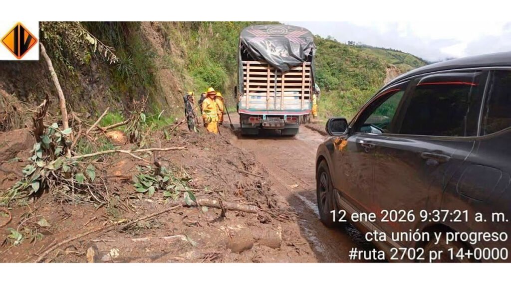 Habilitado a un carril la vía Túquerres - Samaniego