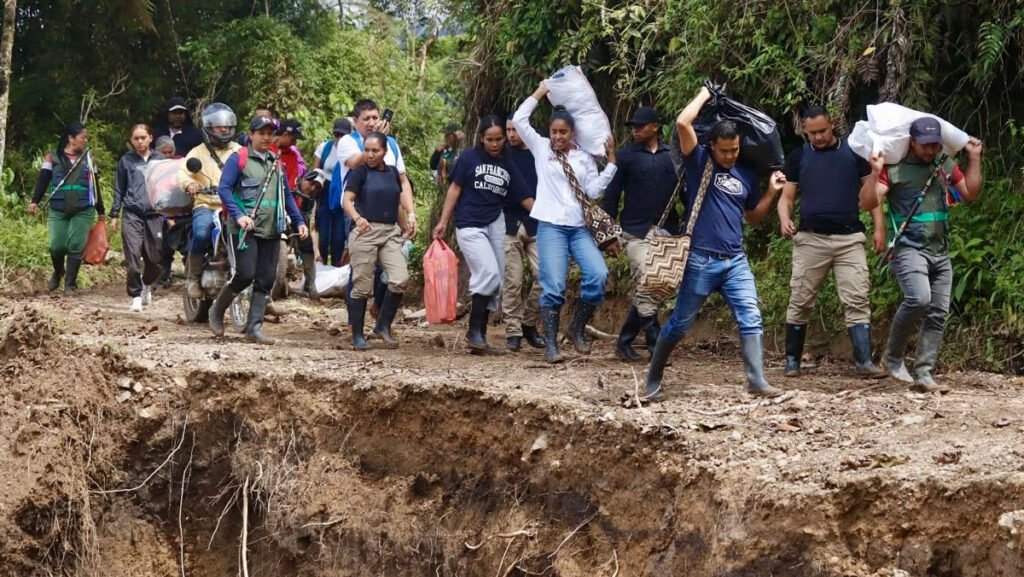 Ingrid Cortés visitó la vereda El Palacio, Samaniego
