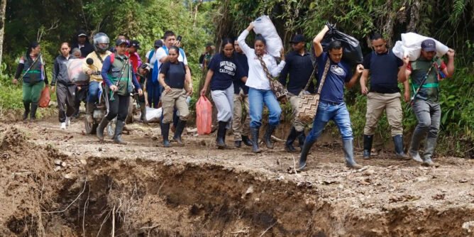 Ingrid Cortés visitó la vereda El Palacio, Samaniego