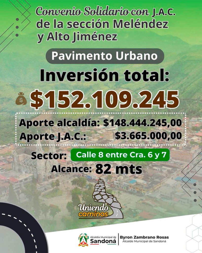 Proyecto de pavimento en la calle 8