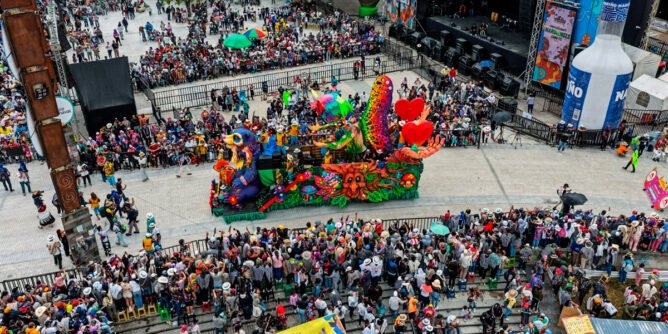 Público en el carnaval de Pasto