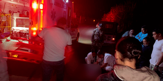 Accidente de ciclista en la vía Circunvalar Galeras