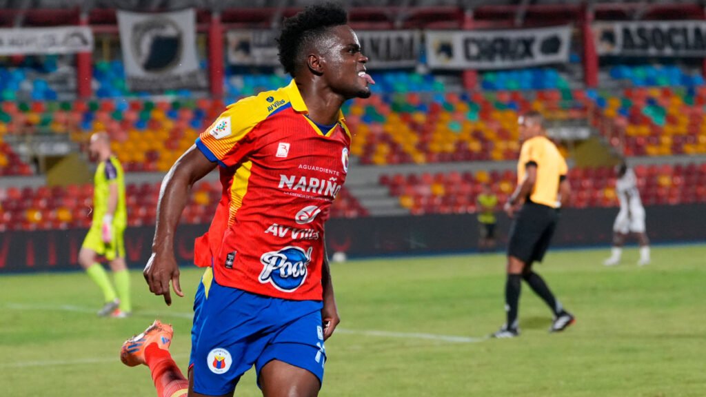 Andrey Estupiñán marcó el gol del triunfo del Pasto frente a Llaneros