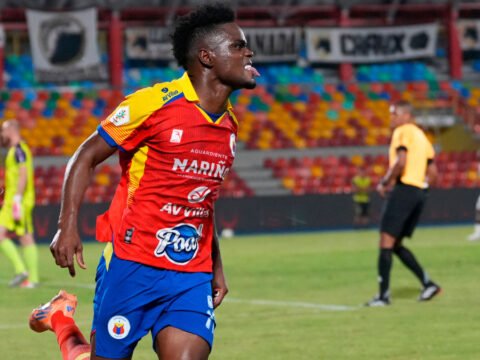 Andrey Estupiñán marcó el gol del triunfo del Pasto frente a Llaneros