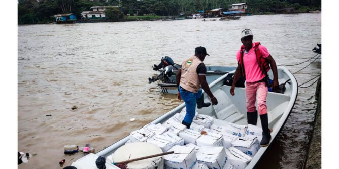 Ayudas a familias de Santa Bárbara de Iscuandé