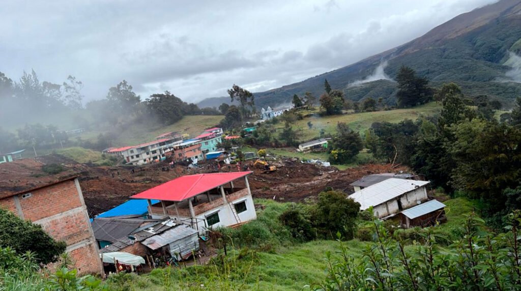Deslizamiento en La Oscurana, Mallama