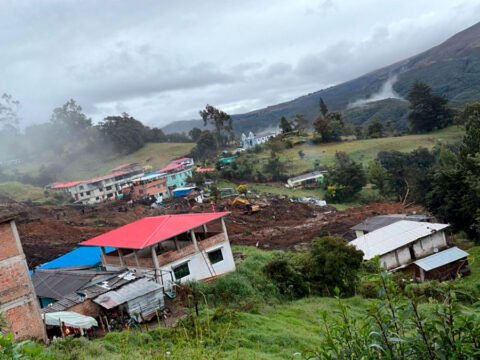 Deslizamiento en La Oscurana, Mallama
