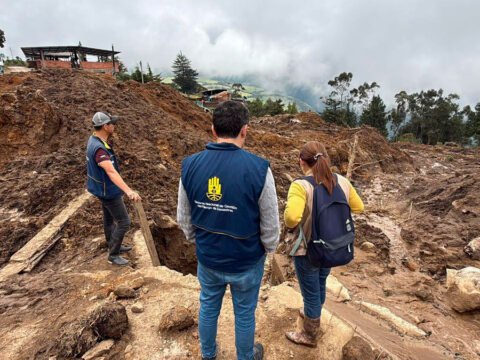 Funcionarios de UNGRD visitaron La Oscurana, Mallama