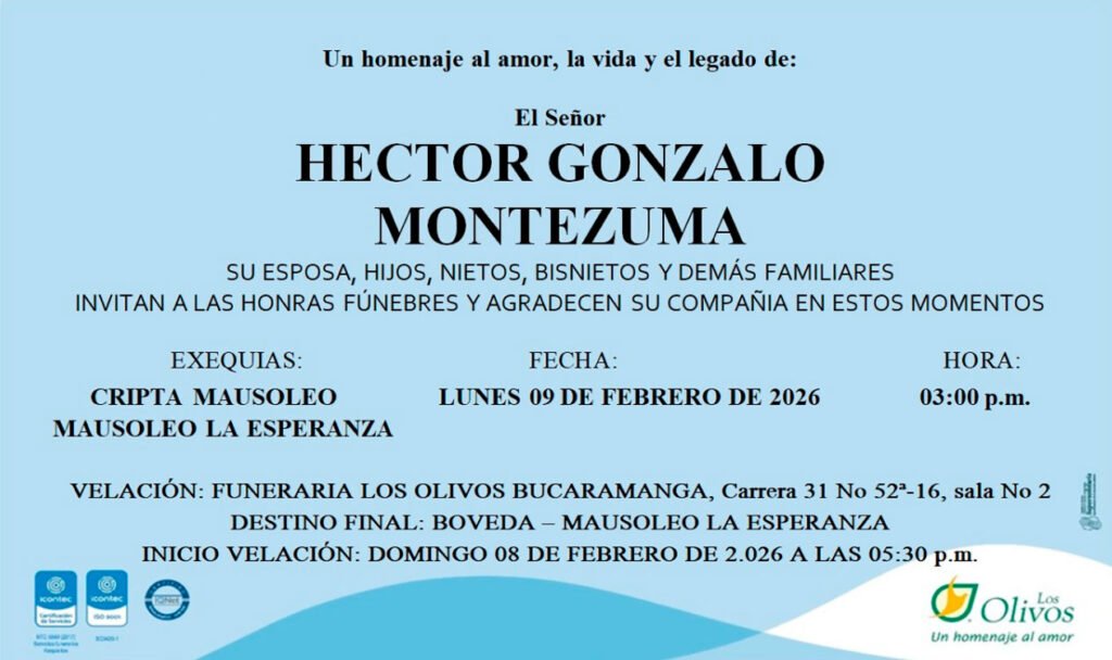 Honras fúnebres Héctor Gonzalo Montezuma
