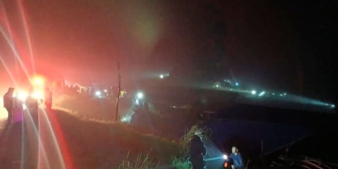 Deslizamiento en La Oscurana, Mallama, Nariño