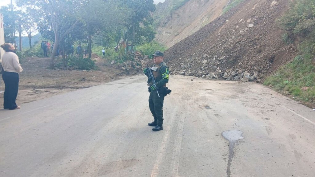 Nuevo deslizamiento en Chapungo, Taminango