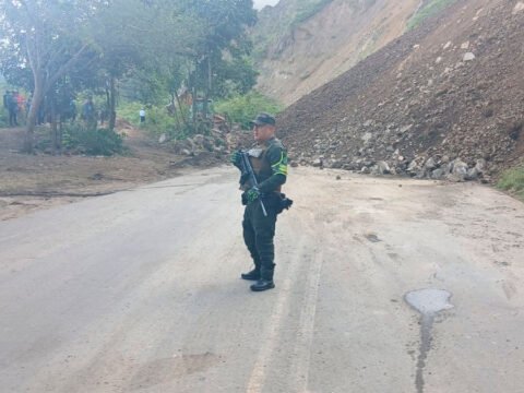 Nuevo deslizamiento en Chapungo, Taminango