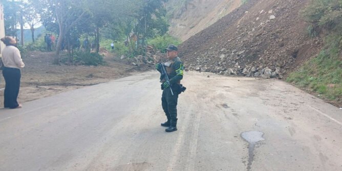 Nuevo deslizamiento en Chapungo, Taminango