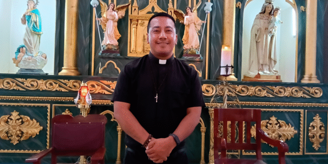 Padre Gerlando Hernández Jojoa, nuevo párroco de El Ingenio