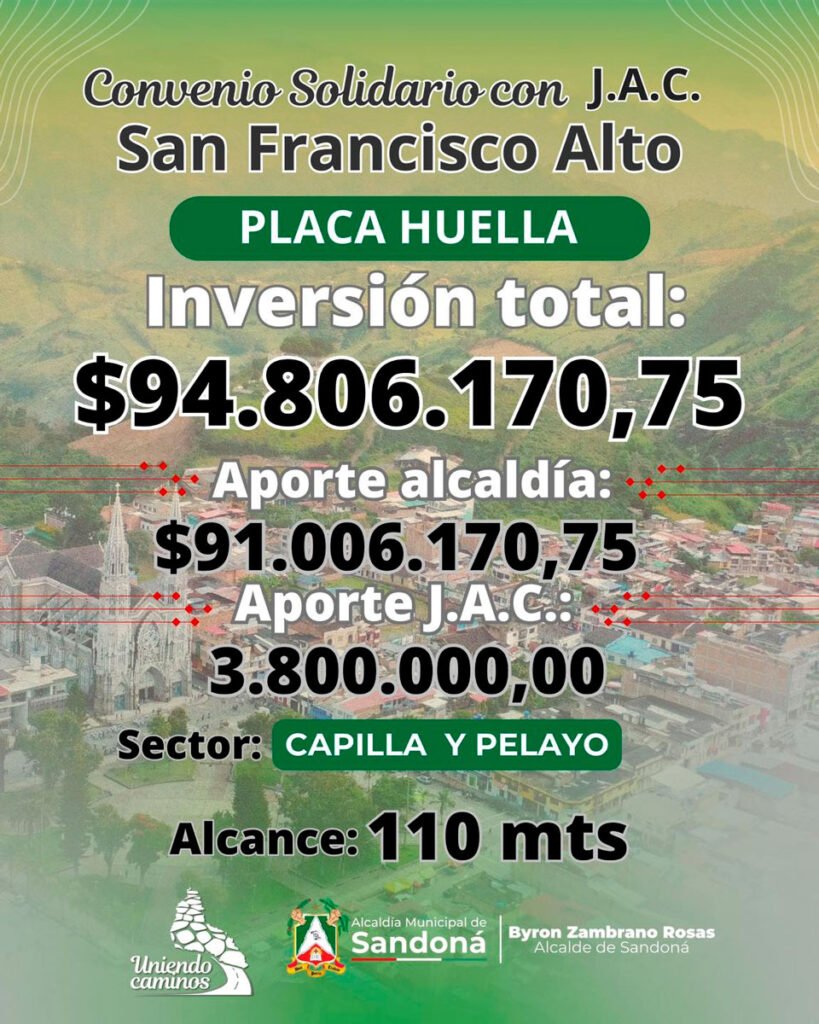 Placa huella San Francisco Alto
