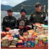 Policía entrega alimentos a fundación de ancianos de Buesaco