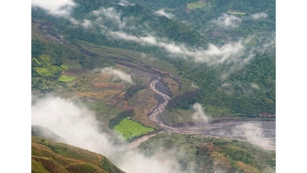 Represa en el río Juanambú, entre El Peñol y Taminango