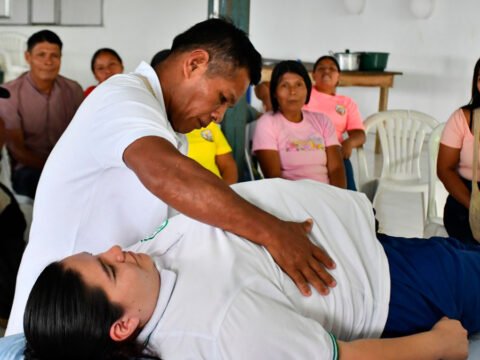 Capacitación en medicina tradicional de comunidad Awá