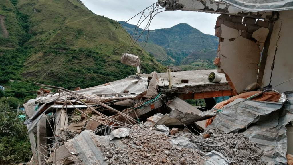Casa afectada en Pilcuán Viejo, Imués