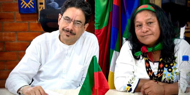 Iván Cepeda y Aida Quilcué