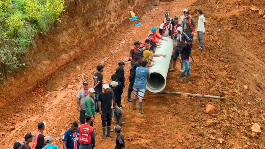 Mejoramiento de vías en Inda Zabaleta, Tumaco