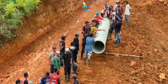 Mejoramiento de vías en Inda Zabaleta, Tumaco
