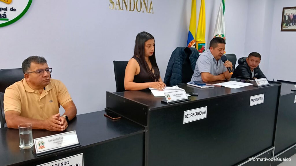 Mesa directiva del Concejo de Sandoná