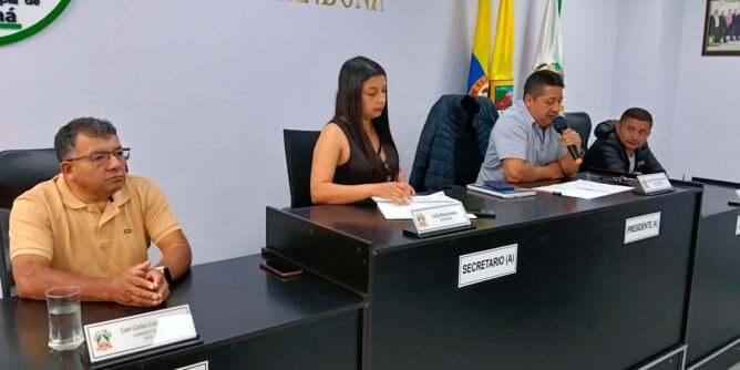 Mesa directiva del Concejo de Sandoná