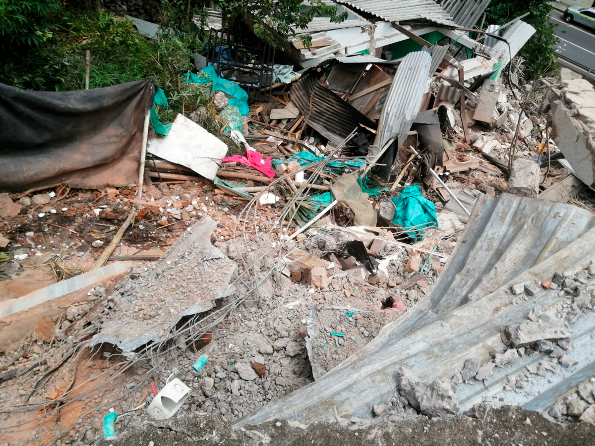 Viviendas afectadas en Pilcuán Viejo, Imués Viviendas afectadas en Pilcuán Viejo, Imués