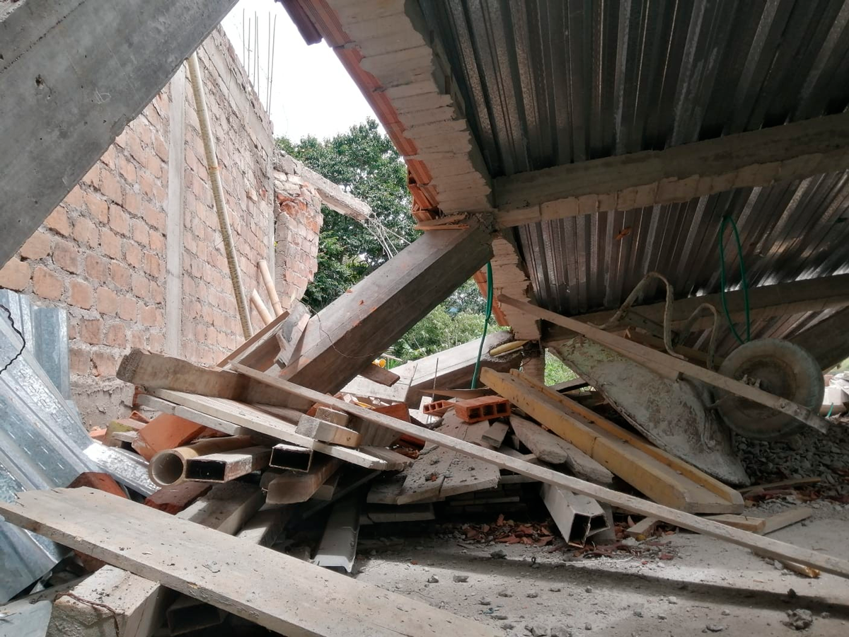 Viviendas afectadas en Pilcuán Viejo, Imués Viviendas afectadas en Pilcuán Viejo, Imués