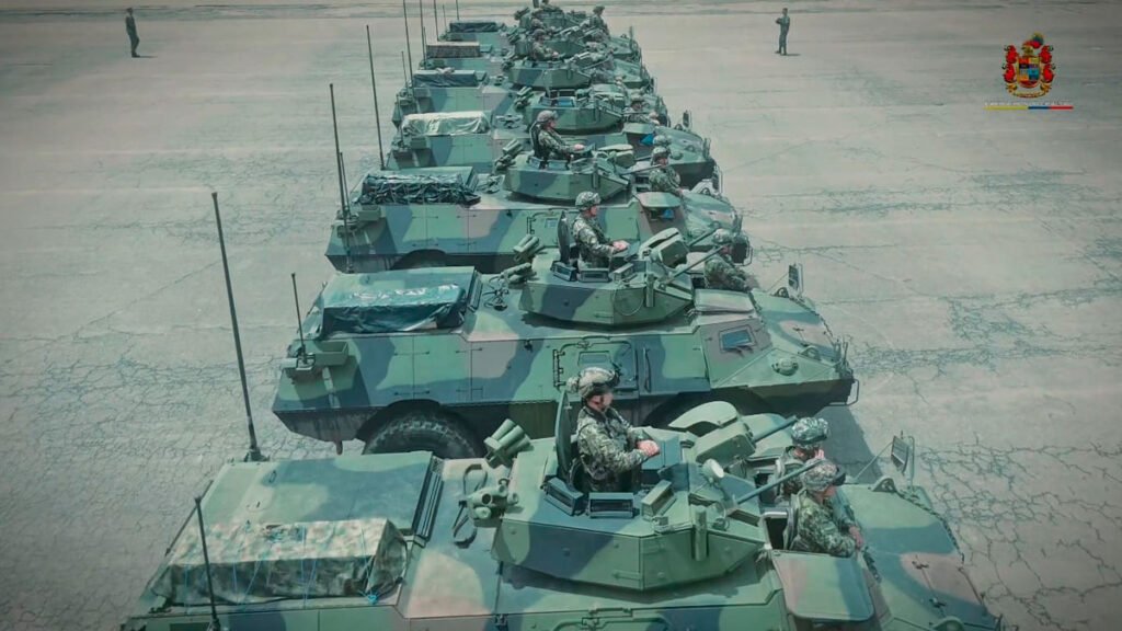 Vehículos blindados del Ejército Nacional de Colombia