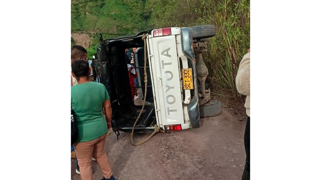 Accidente de tránsito en la vía Sandoná - Ancuya