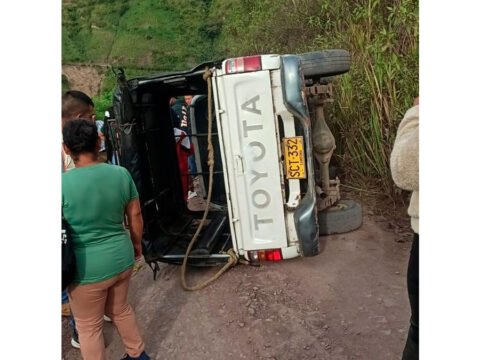 Accidente de tránsito en la vía Sandoná - Ancuya