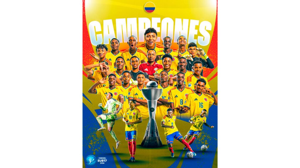 Colombia campeón del torneo sudamericano sub 17