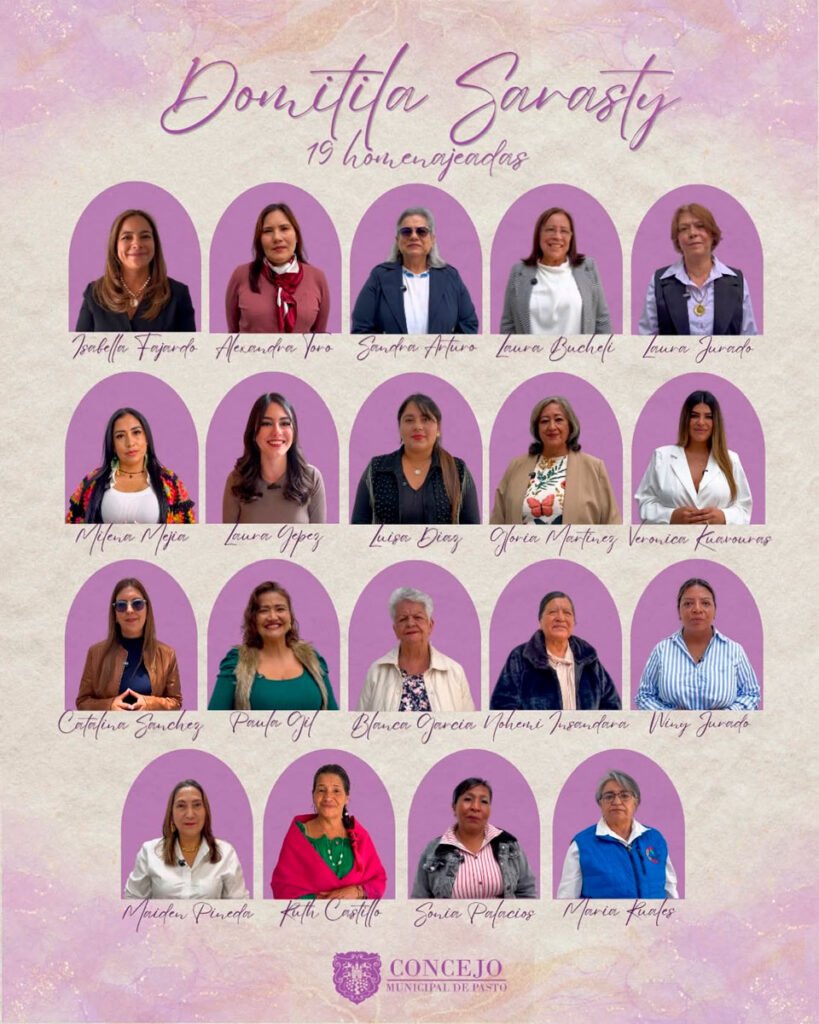 Concejo de Pasto reconoce a 19 mujeres de Nariño
