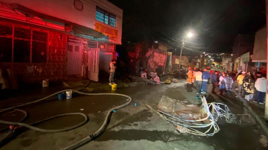 Incendio barrio El Progreso de Pasto