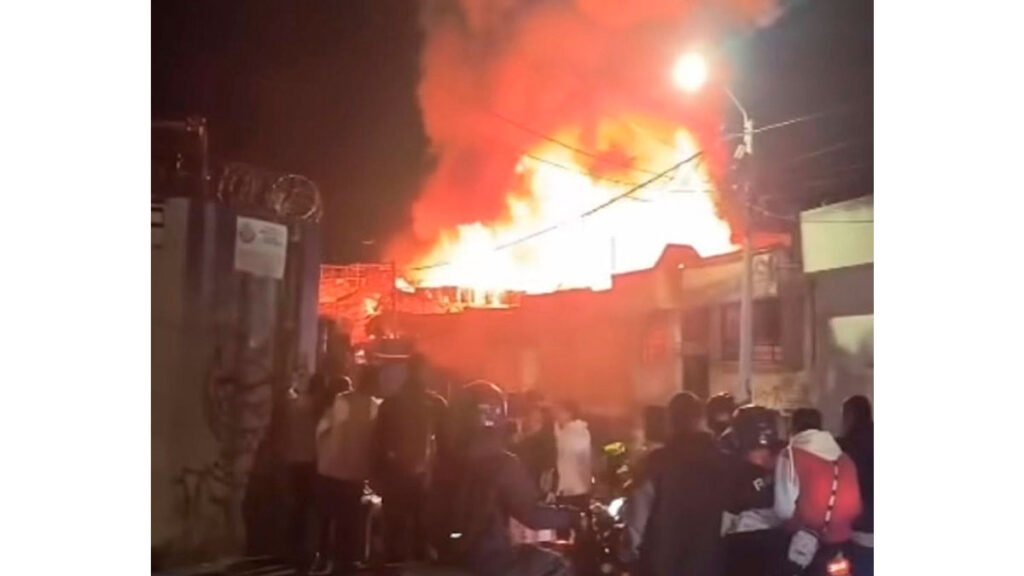 Incendio estructural en el barrio Progreso de Pasto