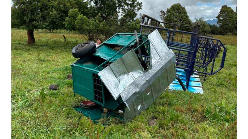 Invasión y vandalismo en finca de Guachucal, Nariño