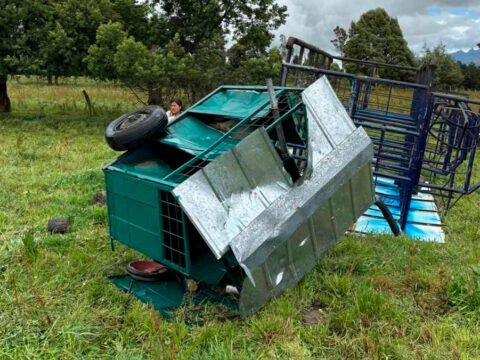 Invasión y vandalismo en finca de Guachucal, Nariño