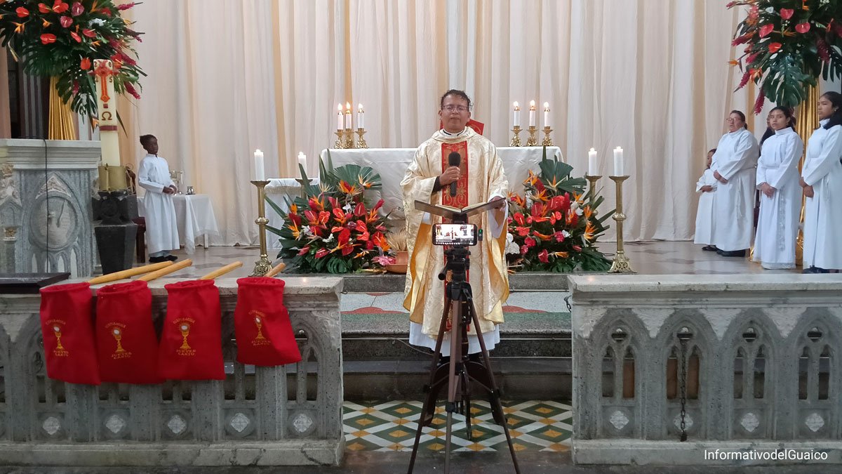 Eucartía del Jueves Santo en Sandoná