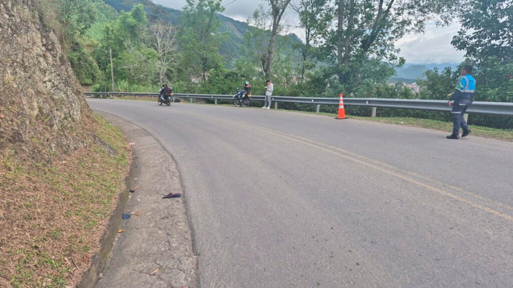Lugar donde se presentó el accidente de tránsito