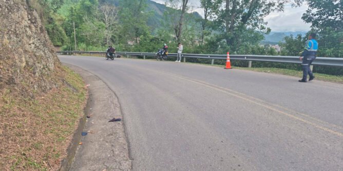 Lugar donde se presentó el accidente de tránsito