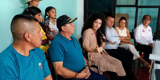 Ministra de las culturas, las artes y los saberes, Yannai Kadamani Fonrodona, en El Salado, Consacá