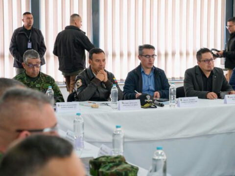 Ministro de defensa en Ipiales