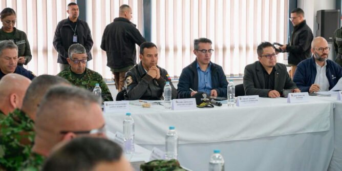 Ministro de defensa en Ipiales