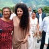 Profesora Odila Mora con la ministra de cultura Yannai Kadamani